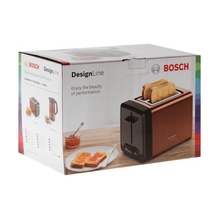 Toster Bosch Tat4P429, 970 W, 6 frying modes, 2 toasts, brown-black-7