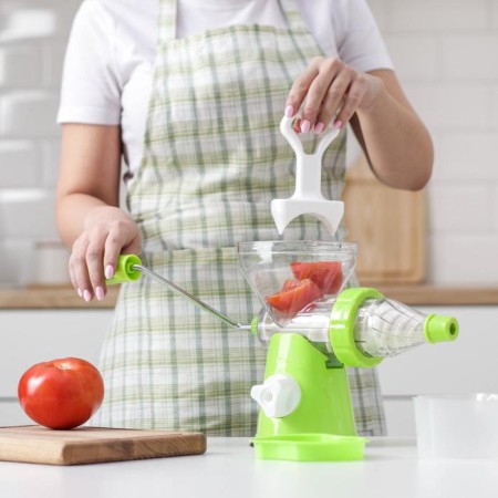 Mechanical fresh juicer, green color-6
