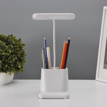 A tabletop lamp with a stand for the phone and pens, 2 compartments, 5W Led USB 2700-6500K-6