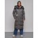 Coat insulated winter female, size 42, dark gray color