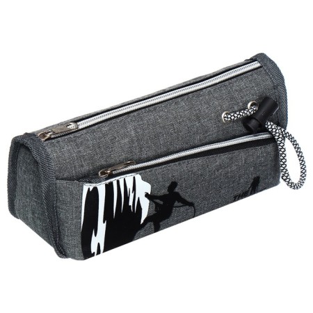 School Penal on the zipper Calligrata "Sport", 2 departments, gray