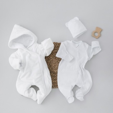 Set for discharge Winter Kinderlitto "Scandinavia", 5 items, height 56-62 cm, white color-7