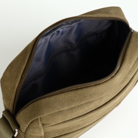 Male bag, khaki color-3