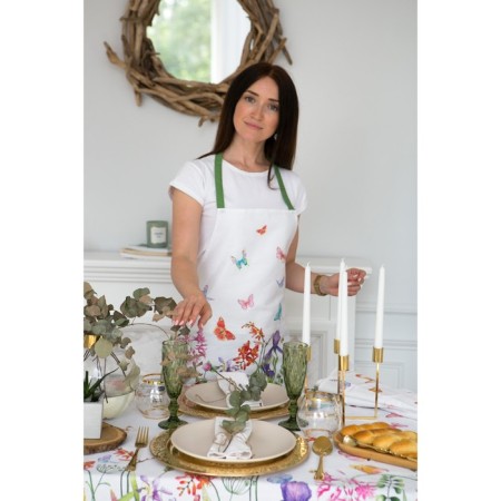 Apron "Ethel" meadow flowers 70x60 cm cm, 100% cotton, sarzha 190 g/m2-1