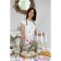 Apron "Ethel" meadow flowers 70x60 cm cm, 100% cotton, sarzha 190 g/m2