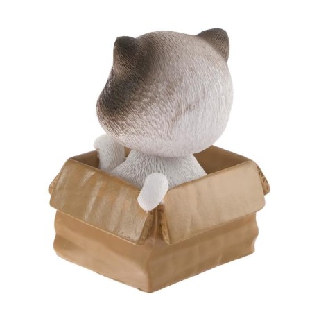 Happy Cat on a car panel shocking his head, SP23-4