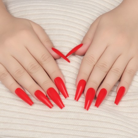 SolorFul overhead nails, 100 pcs, a ballerinal shape, in a container, multi -colored-6