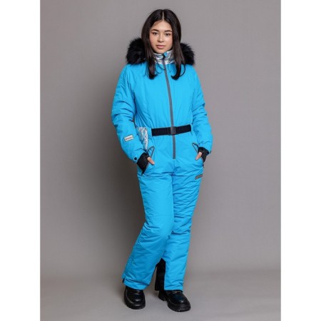 Overalls for a girl, height 158 ​​cm, color blue lagoon-4