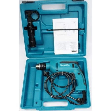 Shock drill Makita HP1640K, 680 W, ZVP 13 mm, 2800 rpm, case-2
