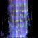 Garland "Curtain" 2.8 × 3 m dew on hooks, with a remote control, IP20, silver thread, 300 LED, glow of multi, 8 modes, USB