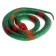 Fun "viper", rubber, 70 cm, dark green color