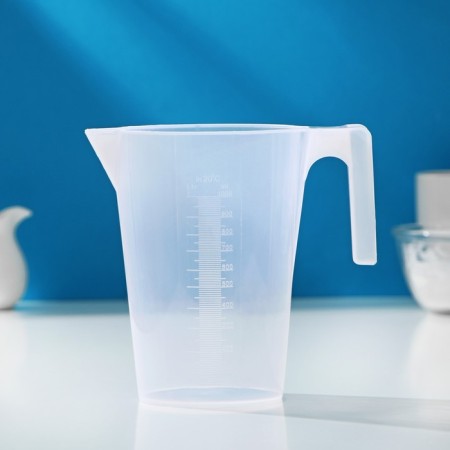 Jug of a measured share, 1 l, the color is transparent