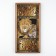 Backgammon "lion and tiger", wooden board 60 x 60 cm, with a field for playing checkers