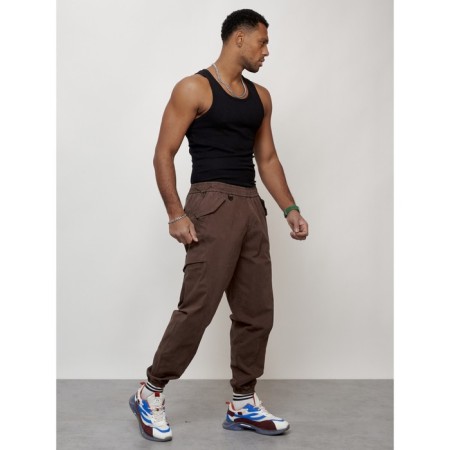 Male jeans, size 52, brown color-9