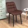 Boston chair Velutto 24, chocolate