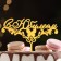 Topper "with an anniversary" with a butterfly, gold, give beautifully