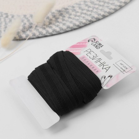 Decorative gum, 18 mm, 10 ± 1 m, black color-1
