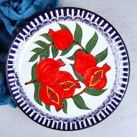 Round Light "Grenat", 31 cm, blue border-9