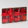 Christmas tree decoration "Romance" (set of 8 pcs) 6 cm, red
