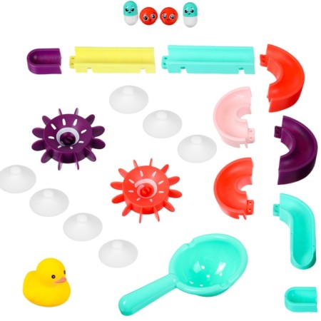 Toy Water Hill to play the bathroom, designer, set on suction cups "Water Park Mill"-5