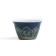 A set for a tea ceremony of 5 items per 3 persons: a cup 50 ml, a kettle 280 ml, blue