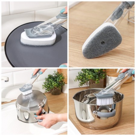 Washing dishes with a dispenser, interchangeable nozzles, 23.5 × 4.5-3