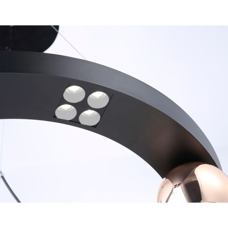 LED LED SCREED AMBRELLA LIGHT, LINTECH, FL5961, LED, 32 W, 2400LUM, 4200K, black color, gold-3