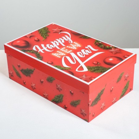 A set of gift boxes 6B1 “Styl”, 20 x 12.5 x 7.5 - 32.5 x 20 x 12.5 cm, New Year-8