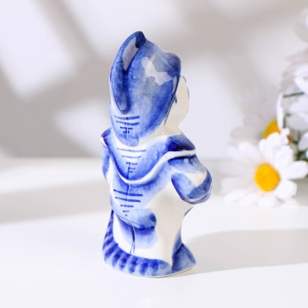 Souvenir "Fireman", 12 cm, gzhel-9