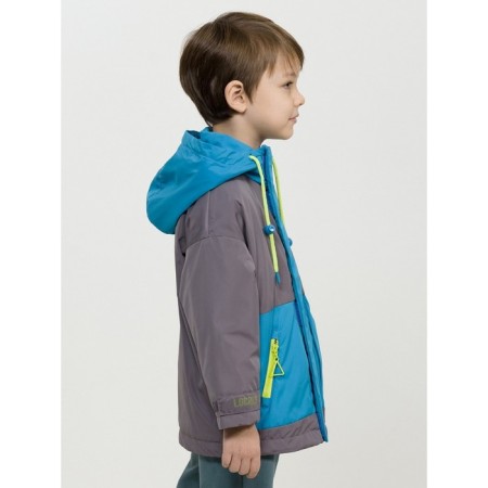 Windbreaker for boys, height 110 cm, gray color-3