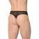 Men's panties Softline collection, with a checkered insert, size m/l, black color is black
