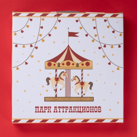 Book of New Year's share "Park of attractions", d = 20 cm, ceramics, white color-3