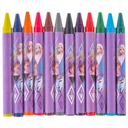 Wax pencils, set of 12 colors, "Elsa and Anna", cold heart-2