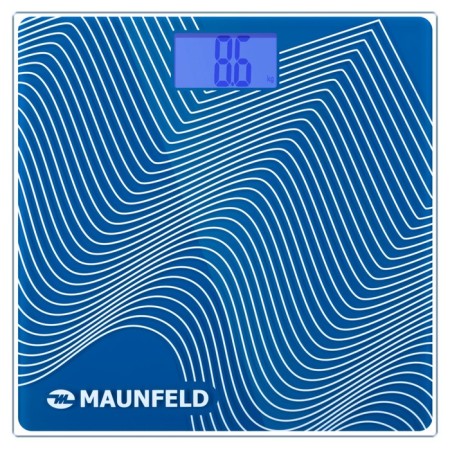 Floor Libra Maunfeld MBS-183G01, electronic, up to 180 kg, 1HAAA (in the set), blue-1