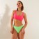 Top bathing female minku "Stripe", size 46, cent