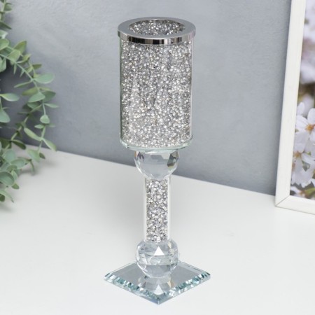 Glass of Glass for 1 candle "Jewel" 25x8x8 cm-1