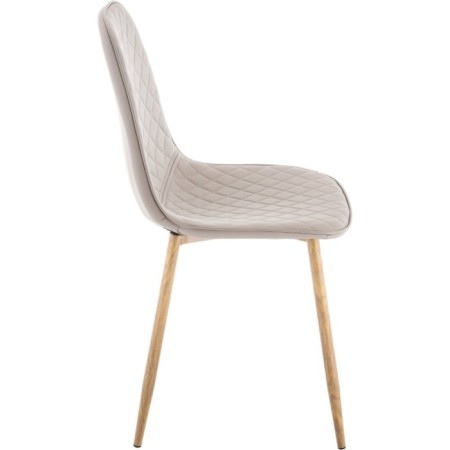 Capri Metal/Ecokozha Metal Carcass, natural/beige 43x48x87 cm-3