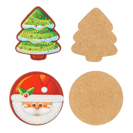 Board game "Crosses-Nolics. Santa Claus and Christmas tree "-4