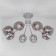 MARCI chandelier, 8x40W E27, color chrome