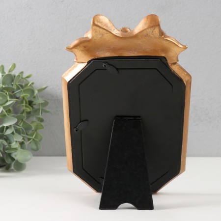 Polystone photo frame 10x15 cm "Esmeralda. Bant" Sand Gold 14x2.5x22.5 cm-3
