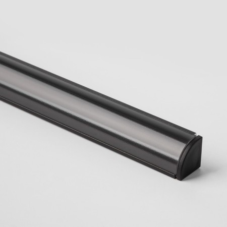 Corner aluminum profile for Elektrostandard LED tape, 2000x16x16 mm, black color-1