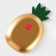 Fruit dish "Golden Pineapple", 30 × 19 × 2.5 cm, gold color