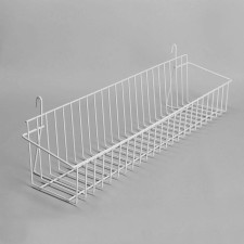 Basket on a grid, 600 × 160 mm, white color