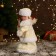 Snow Maiden "Burnt Rombic" with backlight, moves, 30 cm, beige