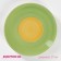 Board ceramic dining shares "sunflower", d = 27 cm, green color