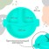 Feeding set: bib, plate 2pcs, glass, devices, crumb I, turquoise