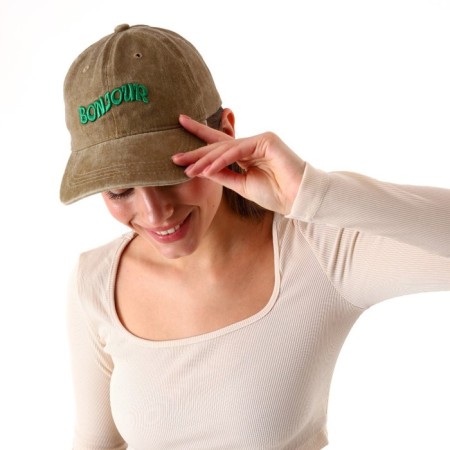Women's cap bonjour, jeans, rr 56-6