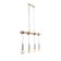 Drog chandelier 4he27 40w Black/Beloma Gold 80x7x15-200cm