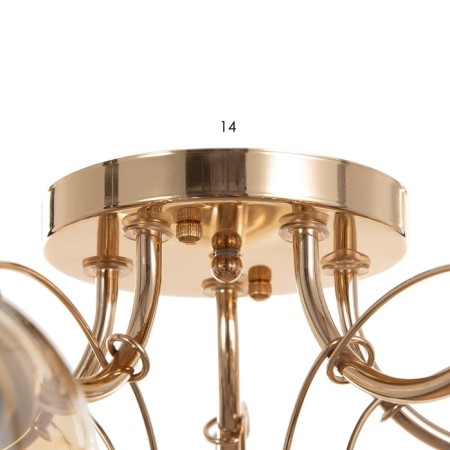 Armand chandelier 5x40W E27 Gold 54x54x20cm Ritter-4