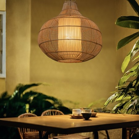 Ceiling Lamp from the rattan "Dian" 1x120W, E27, 60x60x70 cm